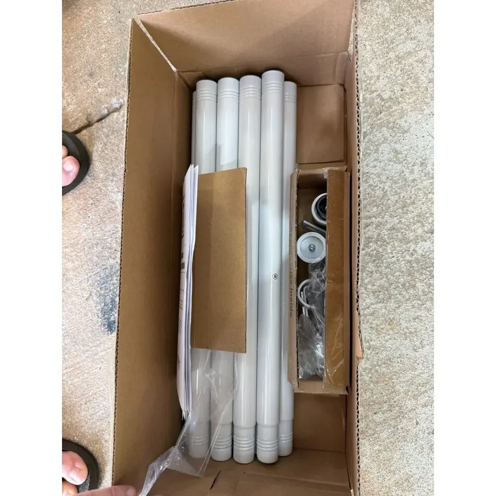 White Curtain Rod for Windows 16 to 144 Inches Adjustable Length 1
